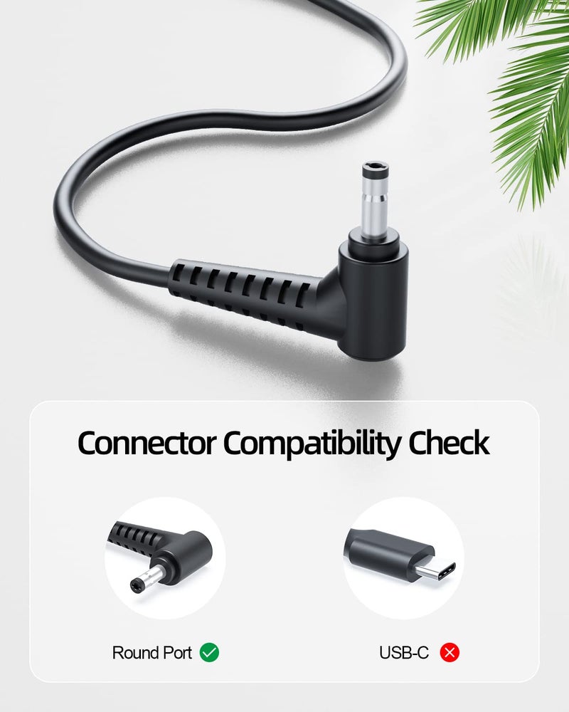 Dexpt 45W AC Charger Fit for Lenovo Chromebook N22 N23 N42 N42-20 N42-20T N22-Winbook N22-20-Touch 80SF 80S6 80VH 80YS 80UR 80US 80VJ Laptop - Image 3