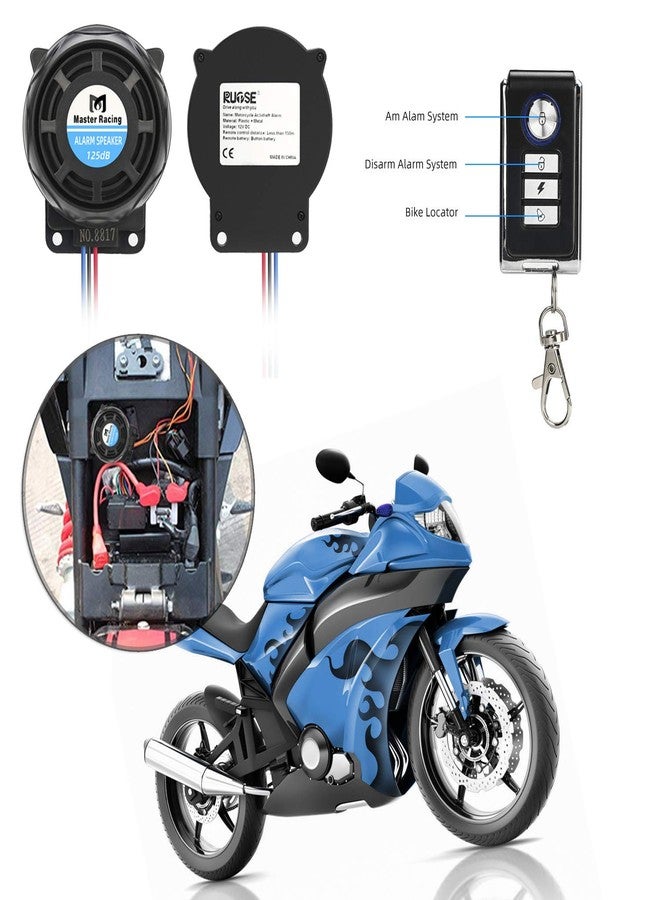 Rupse Wireless Alarm System Motorcycle Bicycle Bike Anti Theft Security Burglar Double Remote Control Warner Horn Adjustable Sensitivity - Image 3