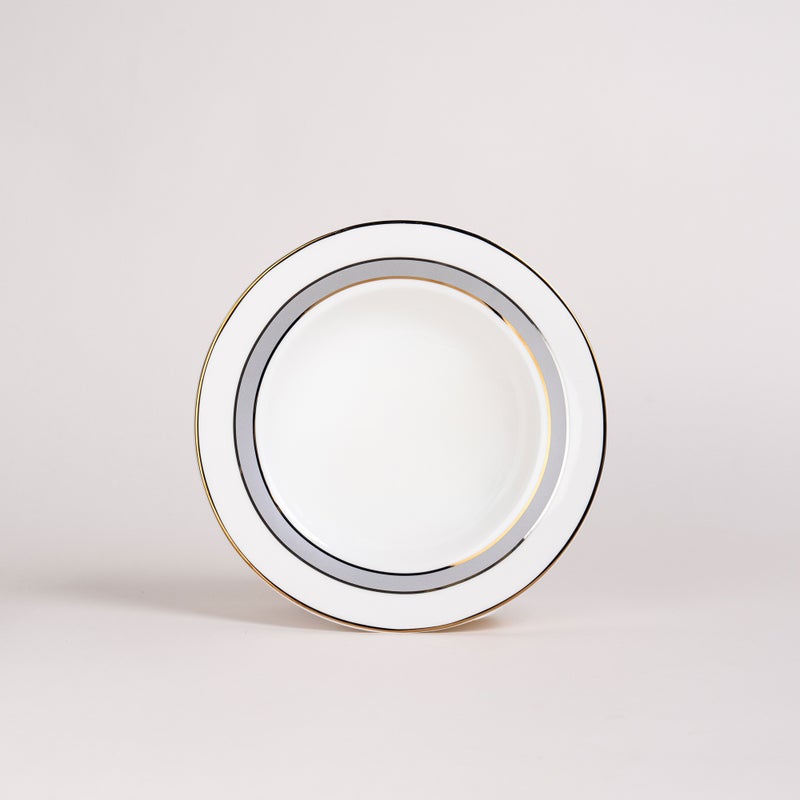 لا ميسا طقم عشاء بورسلان رمادي/أبيض 18 قطعة - Image 2