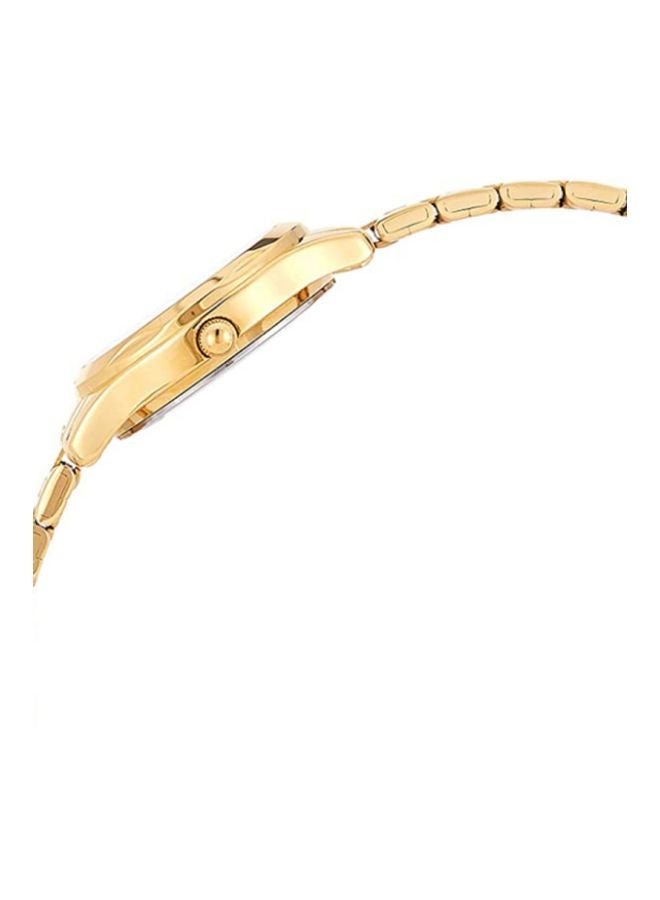 كاسيو ساعة يد بعقارب وسوار من الإستانلس ستيل طراز LTP-1275G-9ADF - مقاس 26 مم - لون ذهبي نساء - Image 3