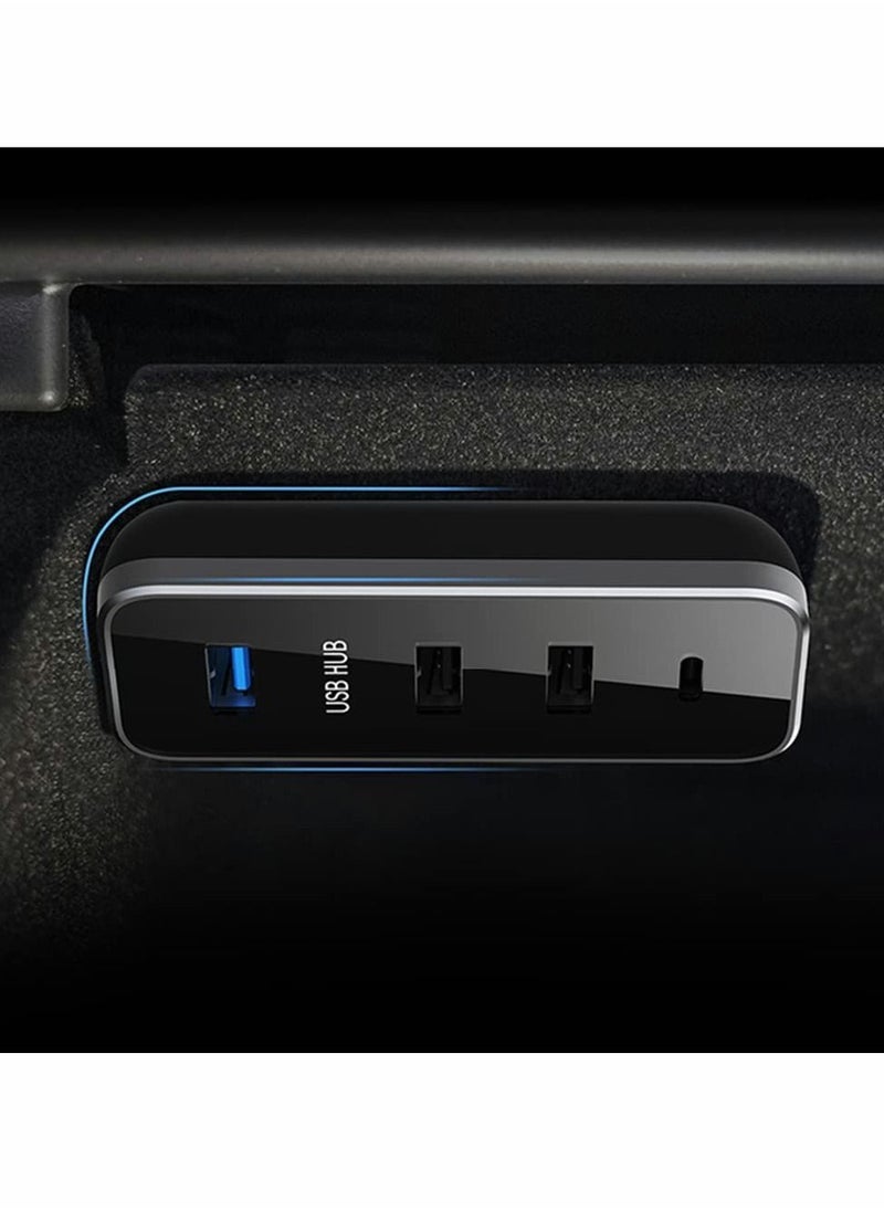 Y&D USB Hub Glovebox for Tesla Model 3 and Y, Charging & Data Transferring, Docking Station  - Image 2