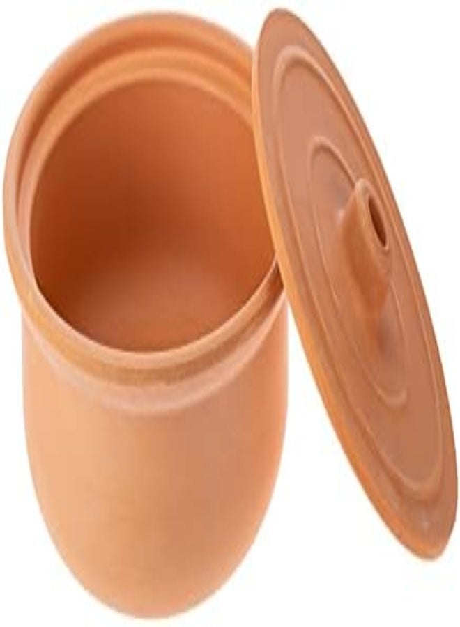 AKDC وعاء دائري AKDC 24 سم × 24 سم × 10 سم بلون الطين - Image 5