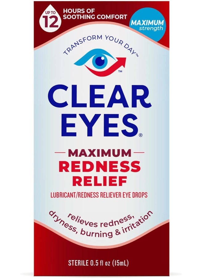 Clear Eyes Maximum Redness Relief Eye Drops  - Image 1