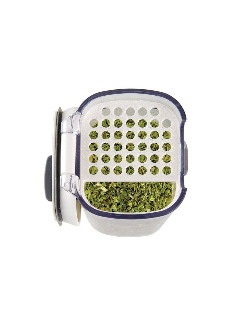 Progressive Set of 2 Seasoning Keepers – Airtight Spice Storage Containers with Flip Lid, Clear Kitchen Organizer for Salt, Pepper & Herbs, Compact Durable Design for Easy Dispensing - Image 3