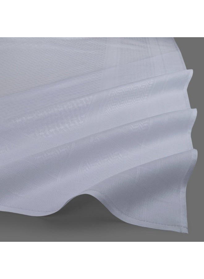 Al Bassam White Signature Shemagh – New Look | Timeless Elegance in Pure White - Image 2