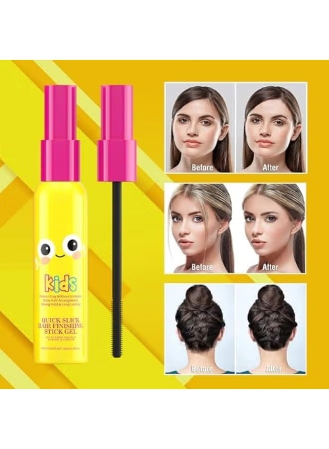 Sevich Kids Quick Slick Hair Finishing Stick Gel, 40ml Hair Finishing Stick for Kid, Hair Stick for Flyaways, Dinosaur-Themed Hair Mascara with Gentle Brush - Flyaway Hair Tamer for Children, Non-Greasy Styling Gel for Baby Hairs & Smooth Edges 40ml - Image 2