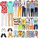 Ecore Fun 11 Items 115 Inch Boy Doll Clothes and Shoes 5 Sets Fashion Casual Wear Clothes Outfit 2 Swimwear 4 Pairs Shoes for 12 inch boy Doll Random Styles - Image 2