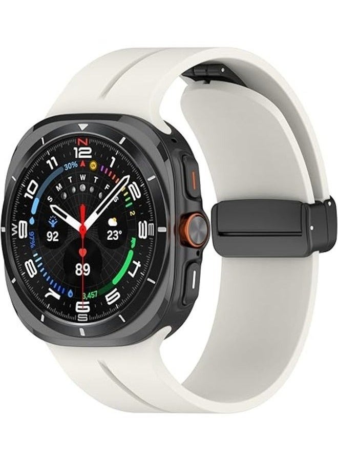 ELTRAZONE ELTRAZONE Breathable Soft Silicone Sport Band for Samsung Galaxy Watch 7 Ultra 47mm (2024) - Comfortable Wrist Strap for Men and Women