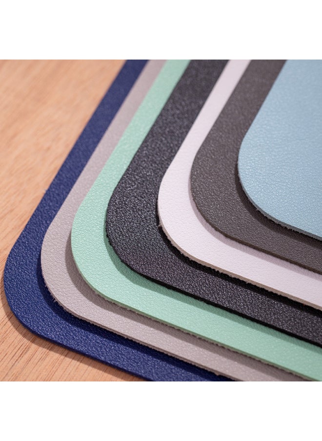 Leather Mouse Pad Large Non-slip Computer Keyboard Solid Color Office Desk Pad To Print LOGO Mouse Pad Manufacturers-Color:90cm*40cm-Pattern:Tender Pink (single Side)
