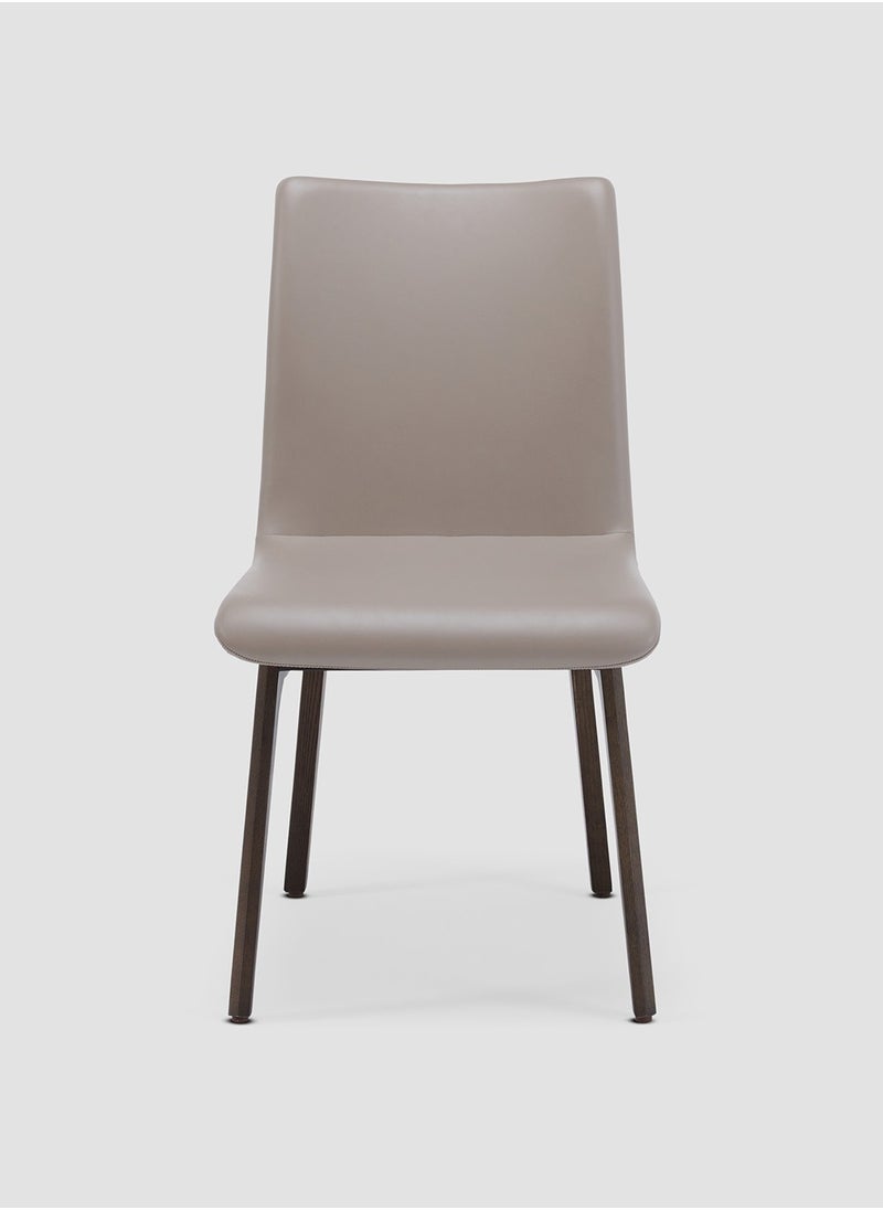 AL HUZAIFA FURNITURE - Vista Dining Chair, Upholstered Microfiber Leather, American Ashwood Legs - Image 1