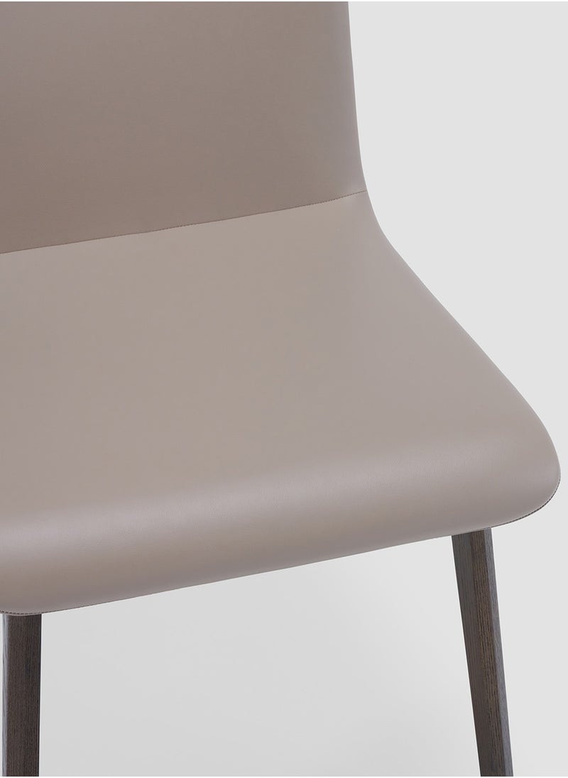 AL HUZAIFA FURNITURE - Vista Dining Chair, Upholstered Microfiber Leather, American Ashwood Legs - Image 1