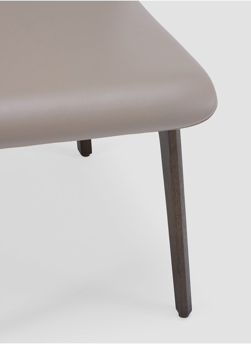 AL HUZAIFA FURNITURE - Vista Dining Chair, Upholstered Microfiber Leather, American Ashwood Legs - Image 1