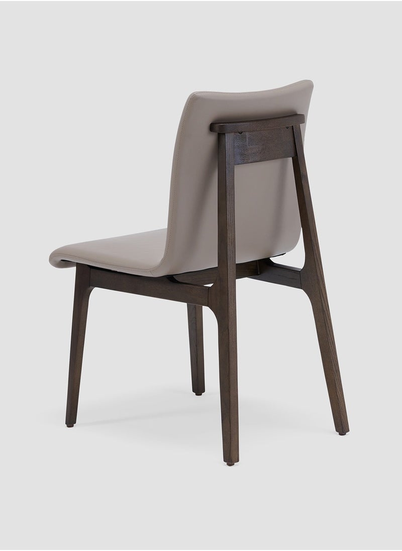 AL HUZAIFA FURNITURE - Vista Dining Chair, Upholstered Microfiber Leather, American Ashwood Legs - Image 1