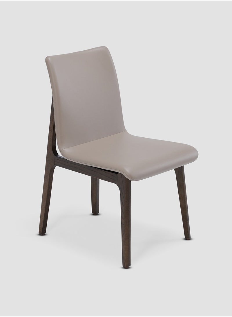 AL HUZAIFA FURNITURE - Vista Dining Chair, Upholstered Microfiber Leather, American Ashwood Legs - Image 1