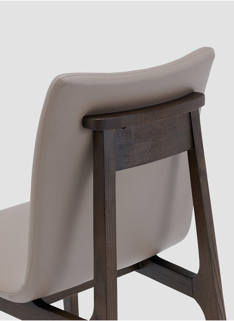 AL HUZAIFA FURNITURE - Vista Dining Chair, Upholstered Microfiber Leather, American Ashwood Legs - Image 1