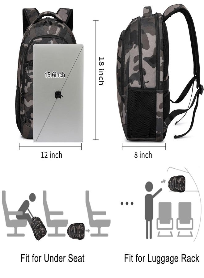 BIKROD حقيبة ظهر BIKROD للأولاد والرجال، حقيبة ظهر مدرسية للمراهقين والفتيات، حقيبة كتب مدرسية خفيفة الوزن وعملية، حقيبة ظهر يومية للسفر واللابتوب مزودة بمنفذ شحن USB تتسع لأجهزة كمبيوتر محمولة مقاس 15.6 بوصة - Image 4