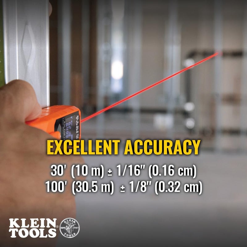 Klein Tools Laser Distance Measure, Measures in Feet, Inches, Meters - Image 4