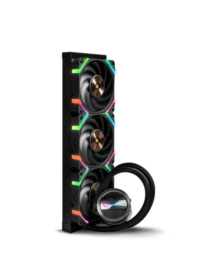 Valkyrie Gl360 Vk All-in Cpu Water Cooler, Multi-platform Mounting Brackets, Supports Lga1700, Argb Lighting Effects, Aluminum Cold Plate - Image 1