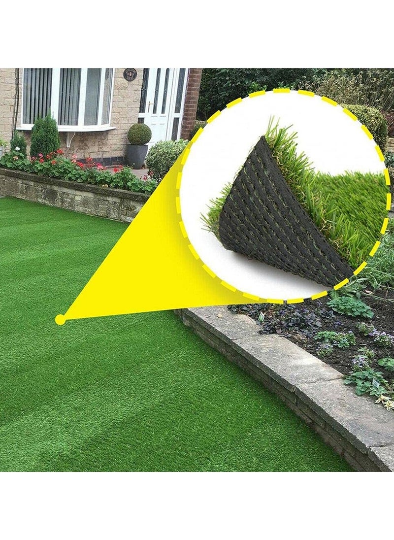 LINGWEI - 2x4 Meter Artificial Grass Carpet Green For Home Outdoor Front Backyards Garden Decoration - Image 1