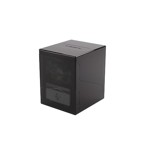 Gamegenic Bastion 100+ XL Deck Box - Compact, Secure, and Perfectly Organized for Your Trading Cards! Safely Protects 100+ Double-Sleeved Cards, Black Color, Made - Image 2