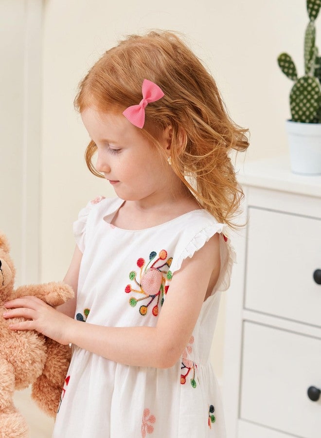 Jollybows Baby Bows Clips 2" Small Toddler Hair Bows 20pcs Mini Infant Barrettes for Babies Fine Hair Alligator Hair Clips in Gift - Image 3