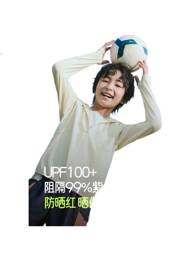 Beneunder Kids Boys Girls Uv Protection Breathable Sunscreen Shirt As984 Light Blue 130 - Image 2