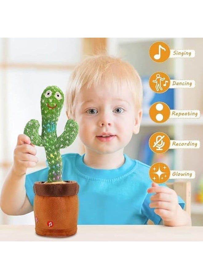 Dancing Cactus Talking Toy and More Than a Song and Record and Read Function for Kids and Adults