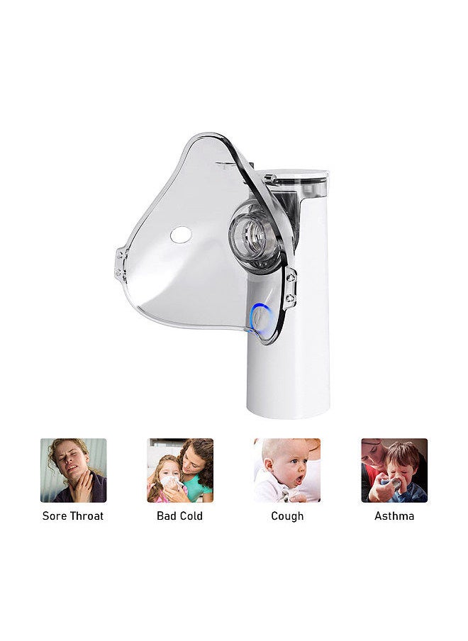 Generic - Portable Adult Nebulizer Handheld Kids Mesh Nebulizer Ultrasonic Personal Vaporizer Steam Inhaler Low Noise Home Travel Atomizer  for Bad Cold Asthma Bronchitis Pneumonia - Image 1