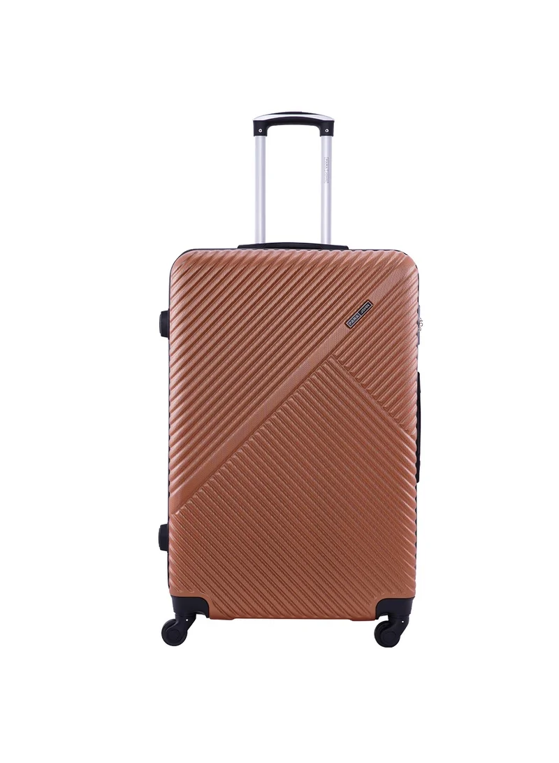 Cabin Size Lightweight ABS Hardside Spinner Luggage Trolley -20 Inch | Carrying 10KG 8 Wheel Hardshell Suitcase-Orange