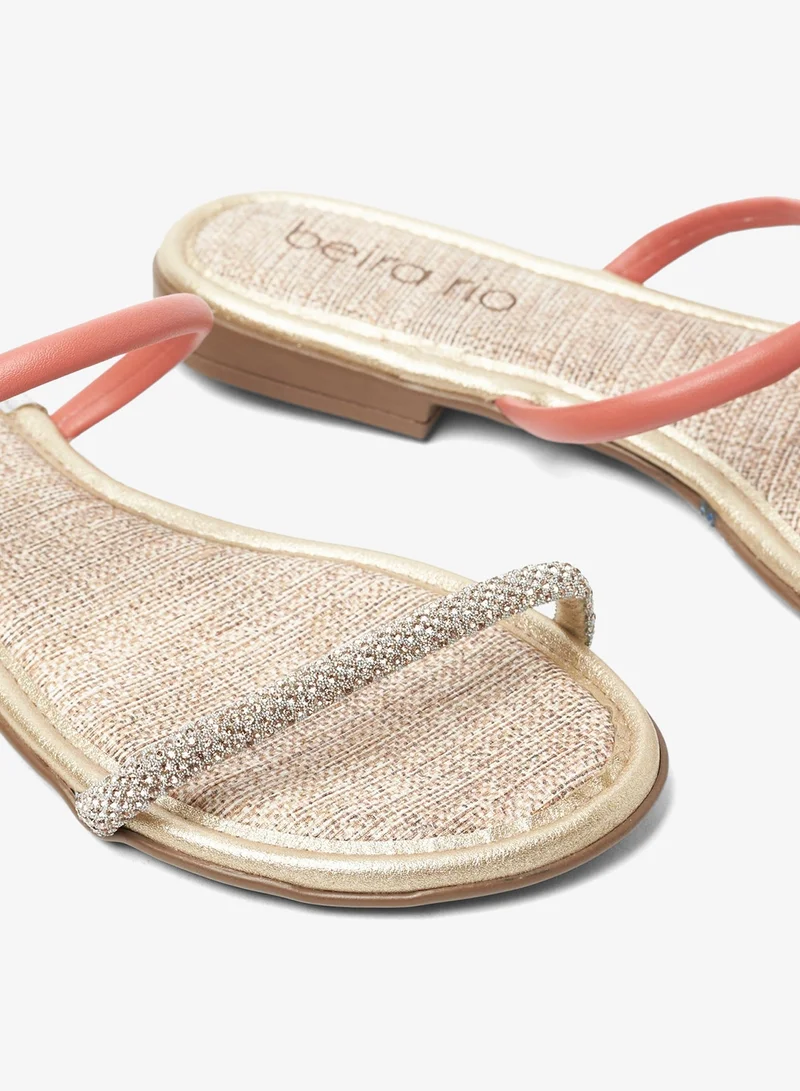 Beira Rio Rose Flat Sandals for Women – Stylish Ladies Flat Sandals & Comfortable Flat Slippers for Women | Best Price UAE
