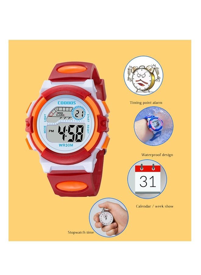 Coobos - Kids' Water Resistant Rubber Digital Watch - Image 1
