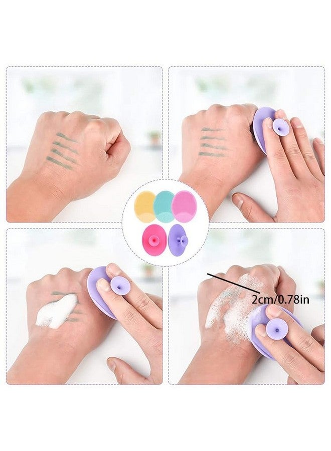 KitchenFestÂ® Silicone Face Cleansing Deep Pore Skin Care Scrubber Beauty Soft Bristle Blackhead Remover Exfoliator Brush, Multicolor (3) - Image 4