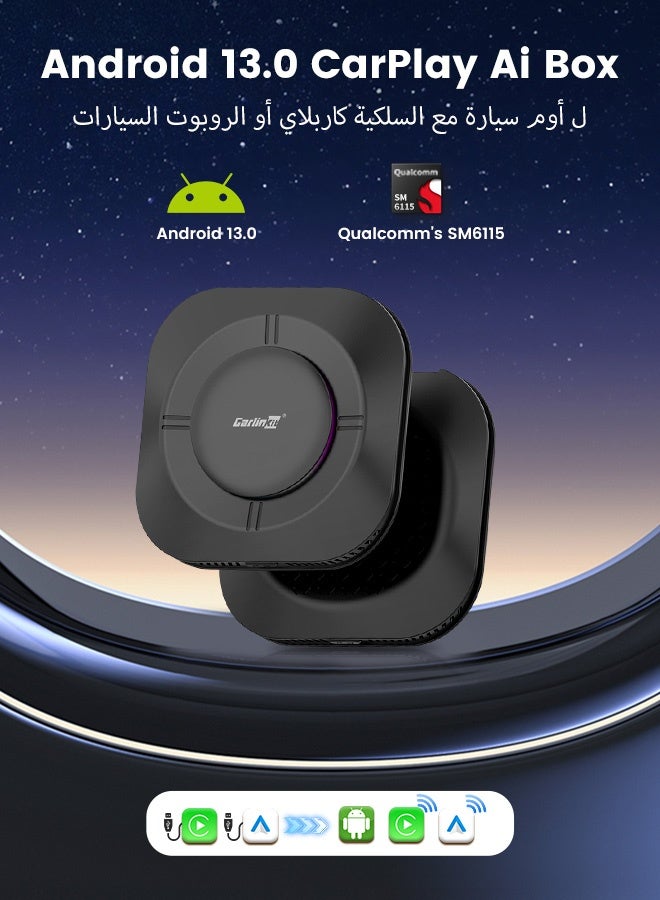 CarlinKit CarPlay TvBox SDM6115 8-Cores Android 13 TV Streaming Box for Car Wireless CarPlay Android Auto Box 4G LTE WiFi 4GB+64GB 8GB+128GB - Image 3