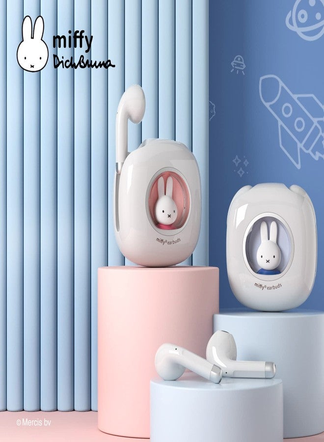 MiPow Miffy Bluetooth Wireless Earbuds Headset (Pink)，IPX5 Waterproof Ear Buds Headphones - Image 4