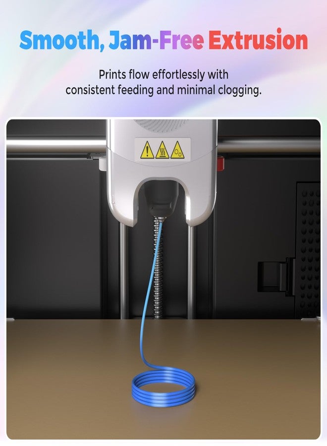 FLASHFORGE Silk Dual Color Filament, Blue to Silver Gradient, Smooth Color-Changing 3D Printer Filament 1kg (2.2lbs) Spool, 3D Printing Filament Easy to Use and Fits for Most FDM 3D Printers - Image 5