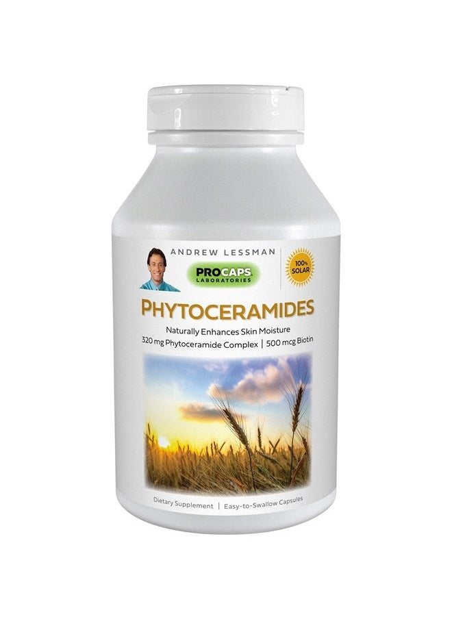 Andrew Lessman Phytoceramides with Biotin 120 Softgels – Skin's Vital Natural Internal Moisturizer. Naturally Enhances Soft, Smooth, Radiant Skin. No Additives. Small Easy to Swallow Softgels  - Image 1