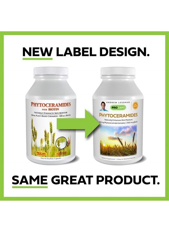 Andrew Lessman Phytoceramides with Biotin 120 Softgels – Skin's Vital Natural Internal Moisturizer. Naturally Enhances Soft, Smooth, Radiant Skin. No Additives. Small Easy to Swallow Softgels  - Image 2