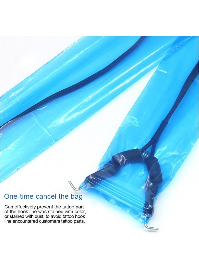Hisight Tattoo Clip Cord Covers 200pcs Heavy Duty Disposable Hygiene Tattoo Clip Cord Sleeves Covers Supply Tattoo Machine Gun Accessories (blue-200) - Image 3