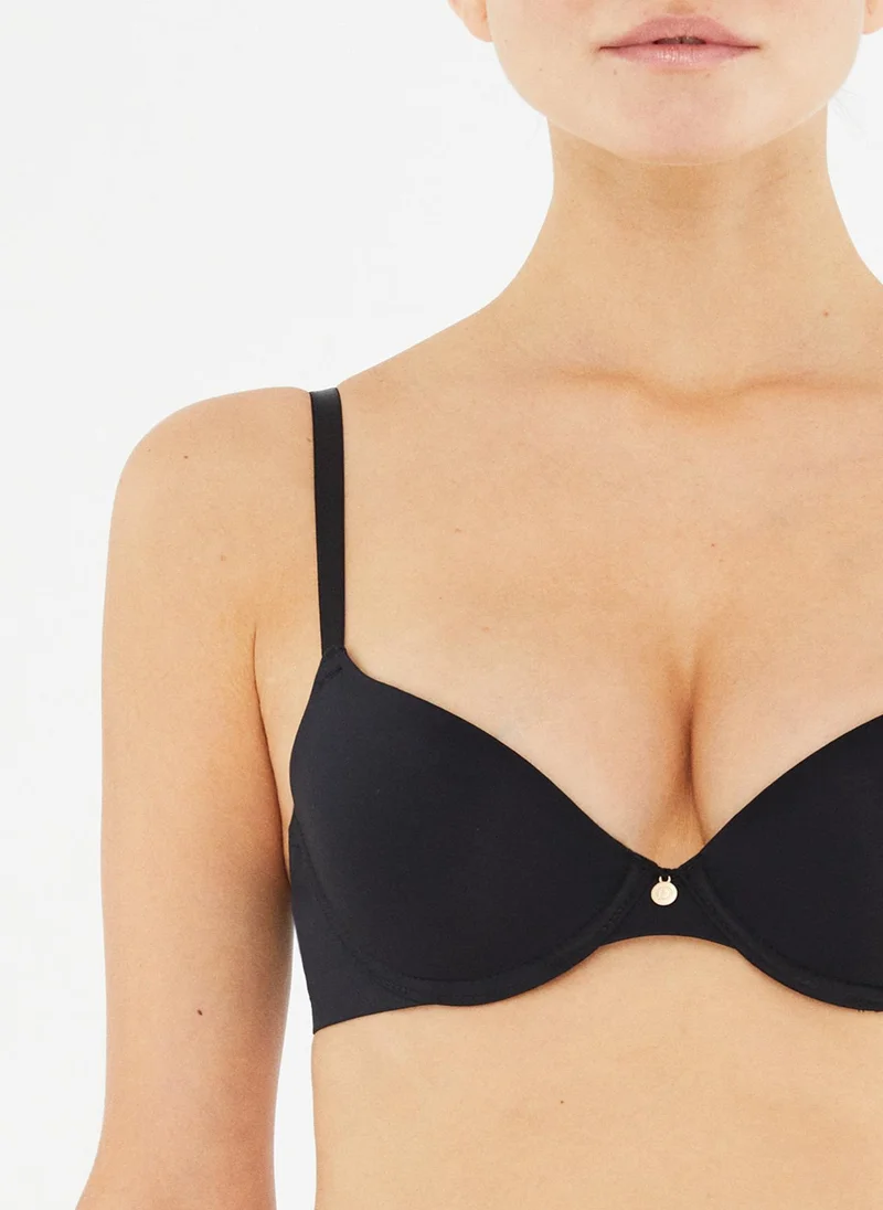 dagi Padded Bra Interlock Lightly Padded Wired Thin Strap Underwear