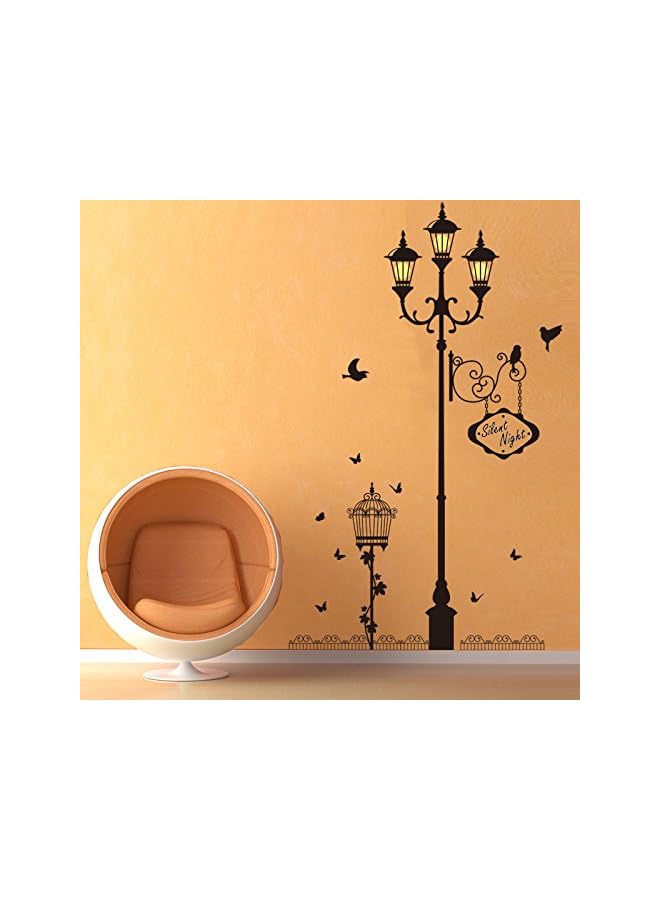Zaboon Theme Street Lamp Bird Bedroom Living Room Decoration Decorate Wall Stickers Mural Decals - Image 2