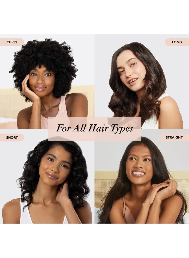 Kitsch مجموعة تجعيد الشعر بدون حرارة من الساتان - أسطوانات الشعر لتجعيد الشعر بدون حرارة | مكواة تجعيد الشعر بدون حرارة وأسطوانات ساخنة | مكواة تجعيد الشعر للنوم | رباط رأس لتجعيد الشعر بدون حرارة | مكواة تجعيد الشعر بدون حرارة (فحم) - Image 5