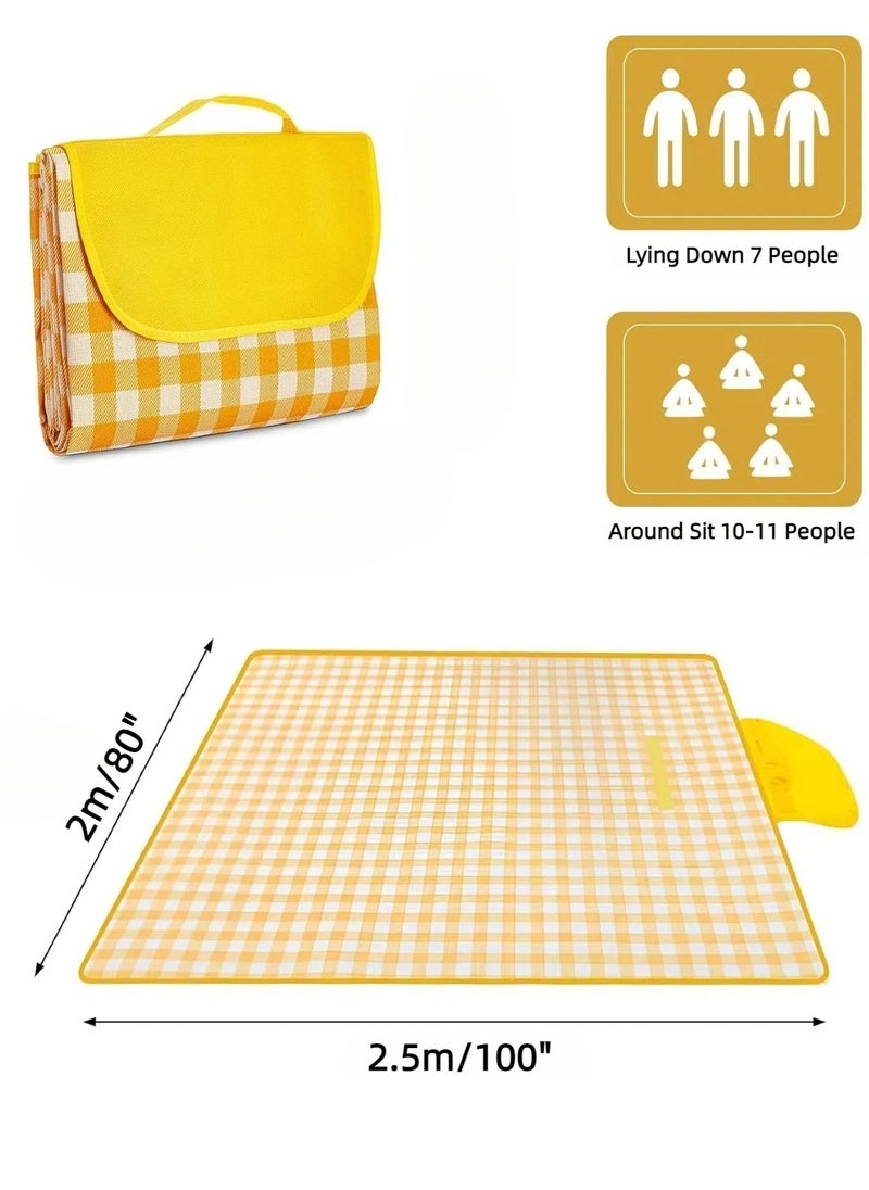 CHU DAI XXL 2.5x2m Desert-Proof Picnic Mat for 8-10 People – Waterproof & Sand-Resistant Extra Thick Family Blanket (UAE/Saudi Beach & Camping)  - Image 2