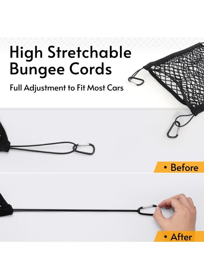 Rabbitgoo Dog Car Net Barrier For Suvs, Pet Barrier With Metal Hooks & Stretchable Mesh, Car Divider & Storage Bag, Easy To Install, Drive Safely With Children & Pets, 13.98"×15.55" - Image 4