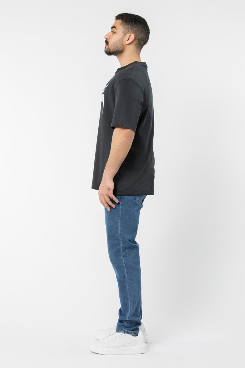 بلو إيج بنطلون جينز رجالي بلون سادة - Image 3