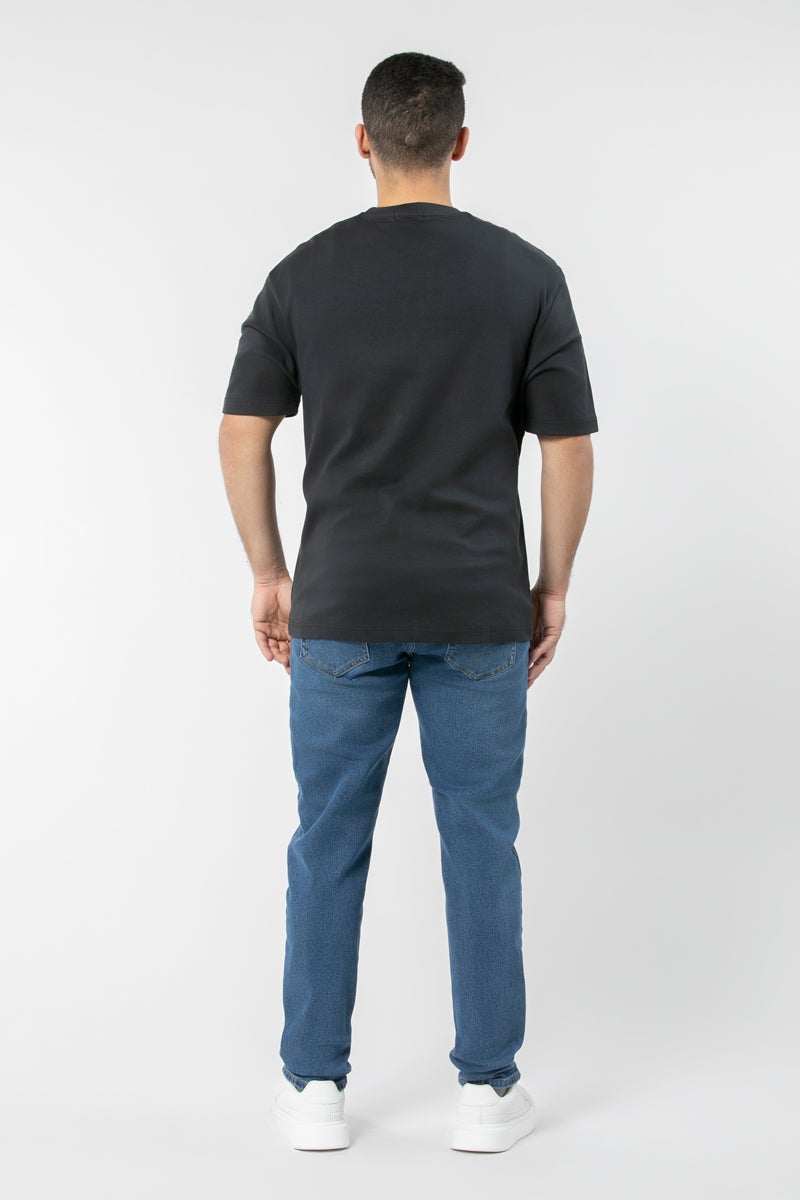 بلو إيج بنطلون جينز رجالي بلون سادة - Image 4