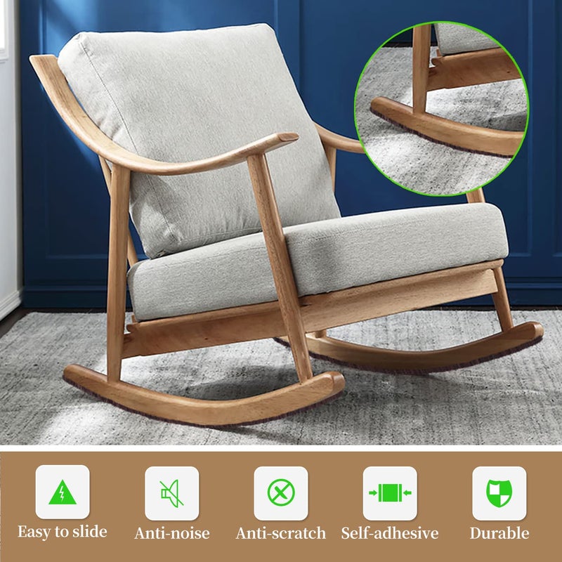 PremiFix Felt Strips With Adhesive Backing Felt Furniture Strips 20Pieces Pack 1/2X 6 Inches Adehesive Felt Strips For Furniture Brown - Image 3