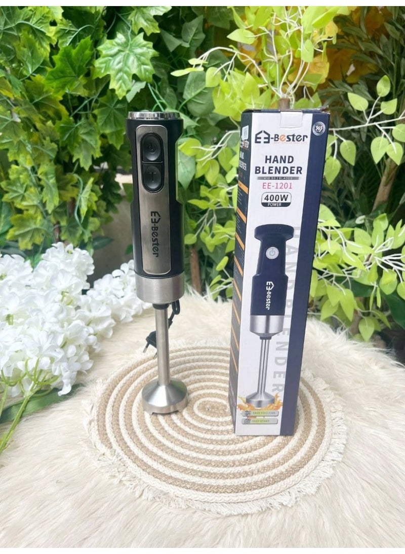Master your daily meal prep and create perfect soups, smoothies, and sauces effortlessly with the high-performance Bester Hand Blender. Engineered with a powerful, heavy-duty motor and durable stainless steel blades, this premium immersion blender features an ergonomic non-slip handle and an easy-to-clean design, offering a sleek, versatile, and time-saving solution for the modern kitchen. - Image 3