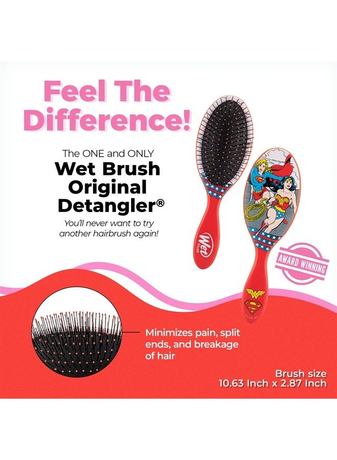 Wet Brush Original Detangler Hair Brush - Justice League, (Wonder Woman & Supergirl) - Comb for Women, Men & Kids - Wet or Dry - Natural, Straight, Thick and Curly Hair - Pain-Free for All Hair Types - Image 2