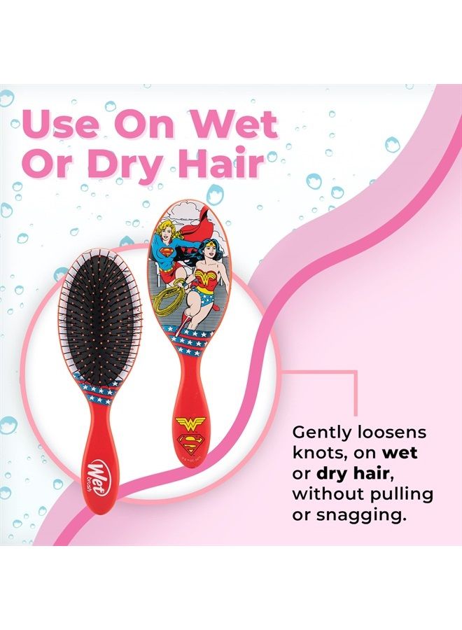 Wet Brush Original Detangler Hair Brush - Justice League, (Wonder Woman & Supergirl) - Comb for Women, Men & Kids - Wet or Dry - Natural, Straight, Thick and Curly Hair - Pain-Free for All Hair Types - Image 4