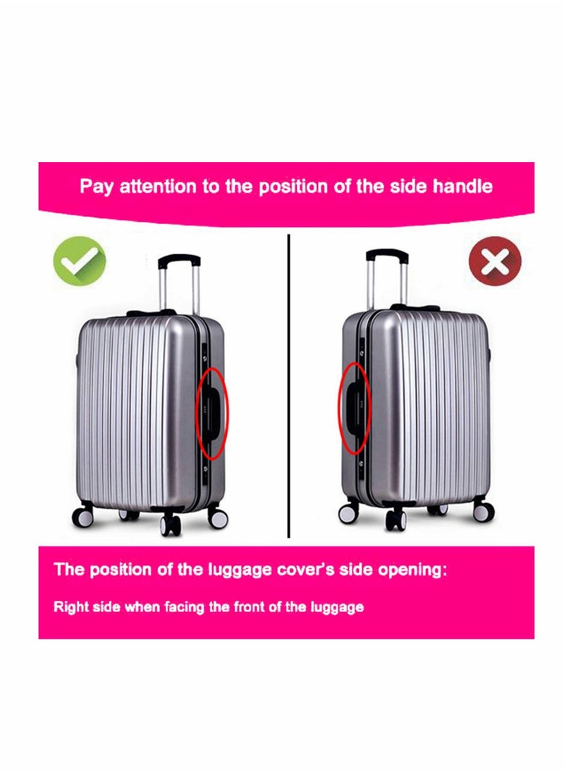 Generic Luggage Cover, Water Washable Suitcase Cover, Spandex Elastic Luggage Protective Covers Travel Accessories Suitable for 18-32 Inch Trolley Case  - Image 3
